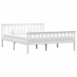 Vidaxl bedframe massief grenenhout wit 160x200 cm