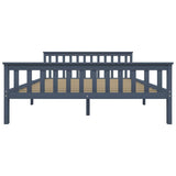 Vidaxl bedframe massief grenenhout grijs 160x200 cm
