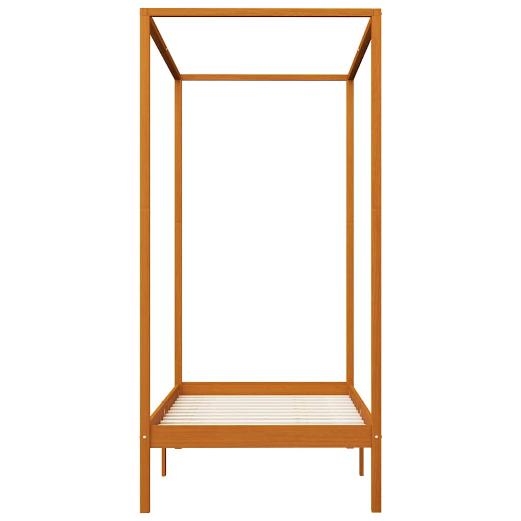 Vidaxl hemelbedframe massief grenenhout honingbruin 100x200 cm