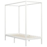 Vidaxl hemelbedframe massief grenenhout wit 90x200 cm