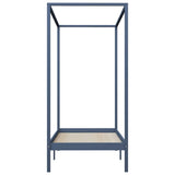 Vidaxl hemelbedframe massief grenenhout grijs 90x200 cm