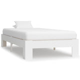 Vidaxl bedframe massief grenenhout wit 90x200 cm