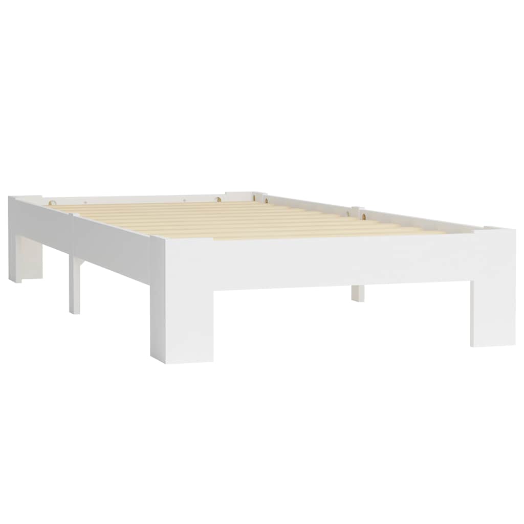 Vidaxl bedframe massief grenenhout wit 90x200 cm