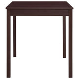 Vidaxl eettafel 140x70x73 cm grenenhout donkerbruin