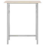 Vidaxl 3-delige barset hout en staal