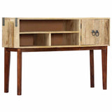 Vidaxl wandtafel 115x30x76 cm massief ruw mangohout