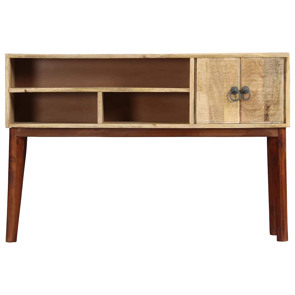 Vidaxl wandtafel 115x30x76 cm massief ruw mangohout