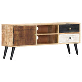 Vidaxl tv-meubel 115x30x47 cm massief mangohout