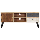 Vidaxl tv-meubel 115x30x47 cm massief mangohout