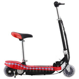 Vidaxl kinderstep met zadel en led 120 w rood
