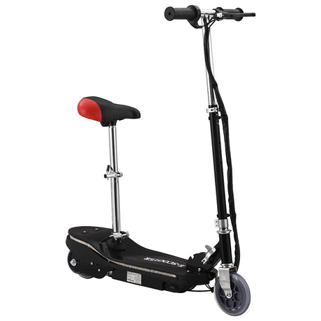 Vidaxl kinderstep met zadel en led 120 w zwart