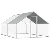 Vidaxl Chicken Coop 2.75x4x1.92 M galvanisert stål