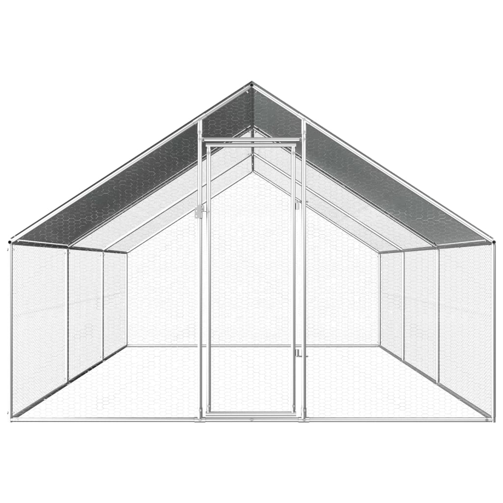 VidaXL Kippenhok 2,75x6x1,92 m gegalvaniseerd staal