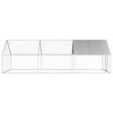 Vidaxl Chicken Coop 2.75x6x1.92 M de acero galvanizado