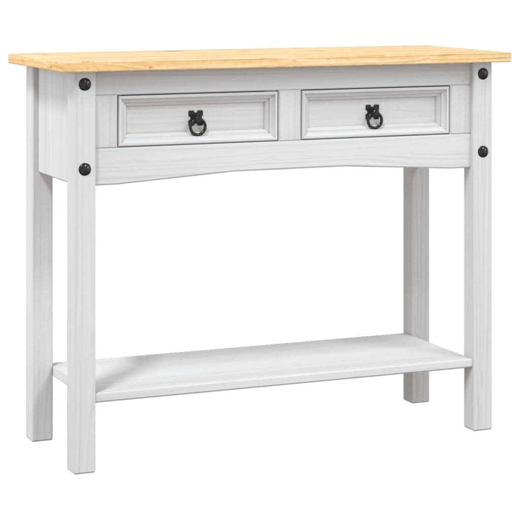 Vidaxl wandtafel mexicaans grenenhout corona-stijl 90x34,5x73 cm wit