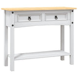 Vidaxl wandtafel mexicaans grenenhout corona-stijl 90x34,5x73 cm wit