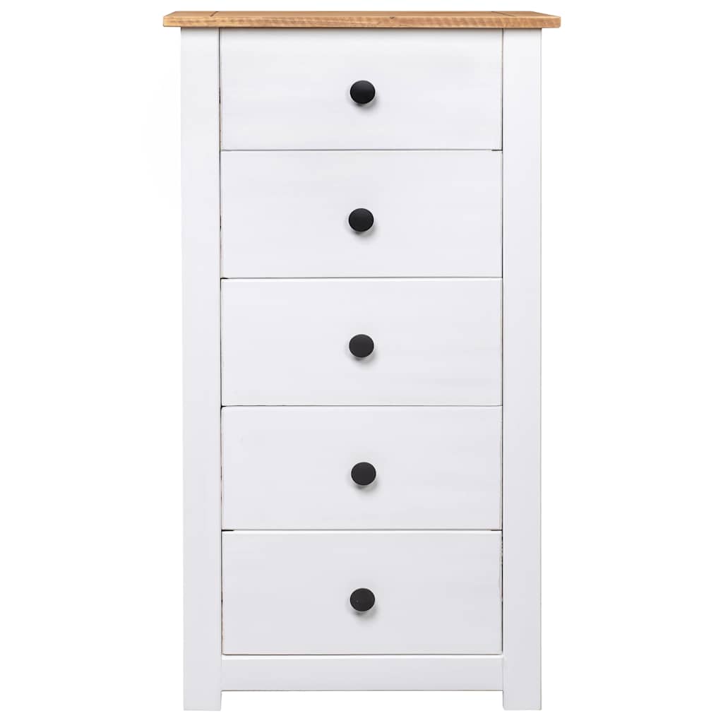 Vidaxl dressoir panama range 46x40x89 cm grenenhout wit