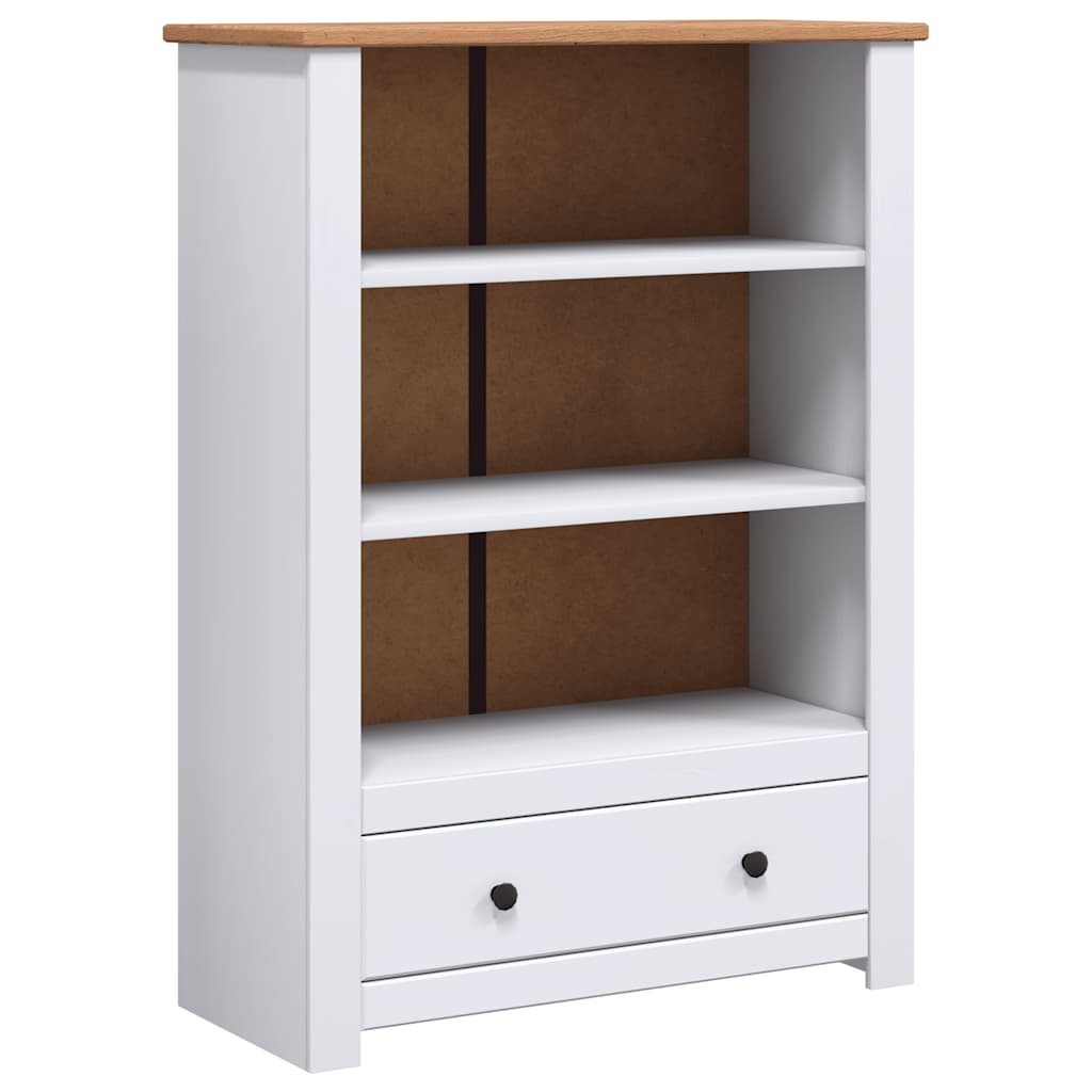 Vidaxl boekenkast panama range 80x35x110 cm massief grenenhout wit