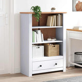 Vidaxl boekenkast panama range 80x35x110 cm massief grenenhout wit