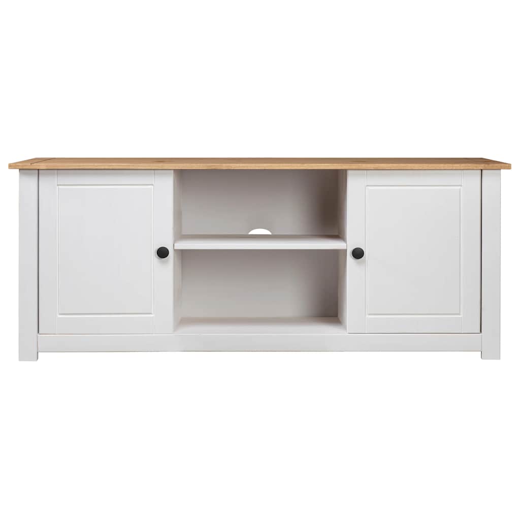 Vidaxl tv-kast panama range 120x40x50 cm massief grenenhout wit