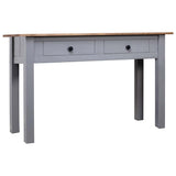 Vidaxl wandtafel panama range 110x40x72 cm massief grenenhout grijs