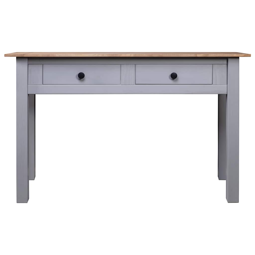 Vidaxl wandtafel panama range 110x40x72 cm massief grenenhout grijs