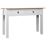 Vidaxl wandtafel panama range 110x40x72 cm massief grenenhout wit