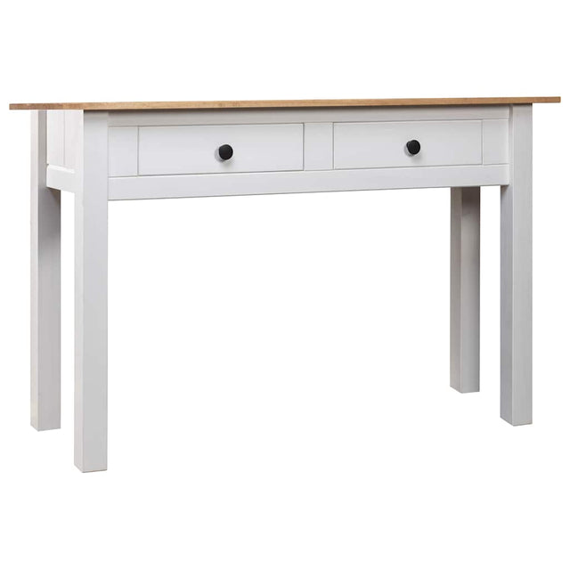 Vidaxl wandtafel panama range 110x40x72 cm massief grenenhout wit