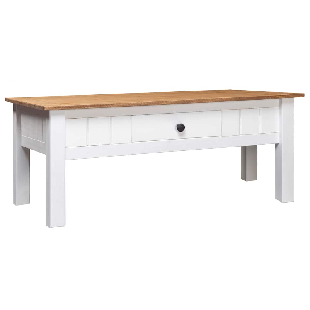 Vidaxl salontafel panama range 100x60x43,5 cm massief grenenhout wit