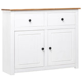 Vidaxl dressoir panama range 93x40x80 cm massief grenenhout wit