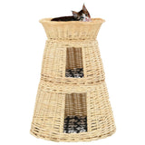 Vidaxl Panier de chat 3 pièces avec oreillers 47x34x60cm bien sûr saules