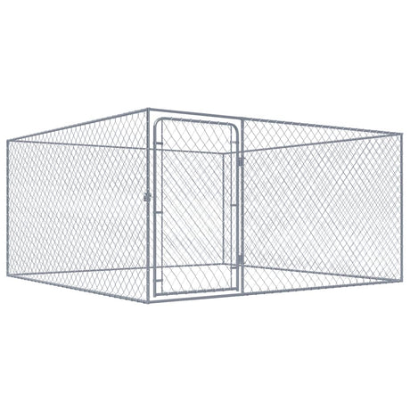 Vidaxl hondenkennel voor buiten 2x2x1 m gegalvaniseerd staal