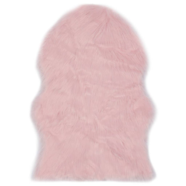 Vidaxl vloerkleed 60x90 cm kunstschapenvacht roze