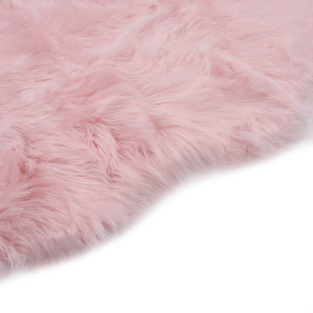 Vidaxl vloerkleed 60x90 cm kunstschapenvacht roze