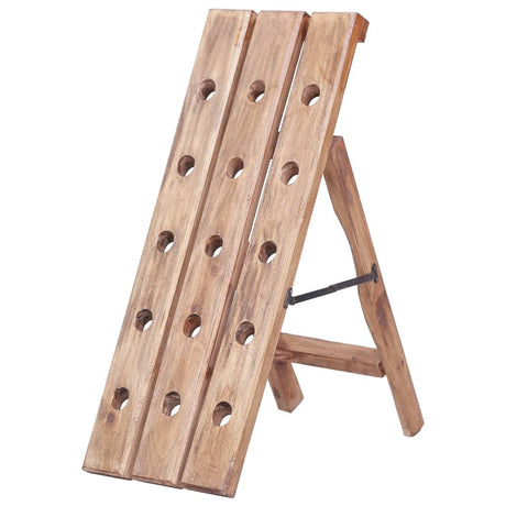 Vidaxl wijnrek voor 15 flessen 26x50x70 cm massief mahoniehout