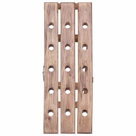 Vidaxl wijnrek voor 15 flessen 26x50x70 cm massief mahoniehout