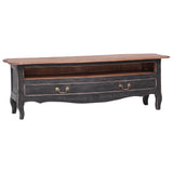 Vidaxl tv-meubel 120x30x40 cm massief mahoniehout zwart