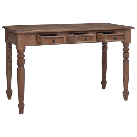 Vidaxl bureau met lades 117x57x75 cm massief mahoniehout