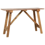 Vidaxl wandtafel 130x40x80 cm gemengd gerecycled hout