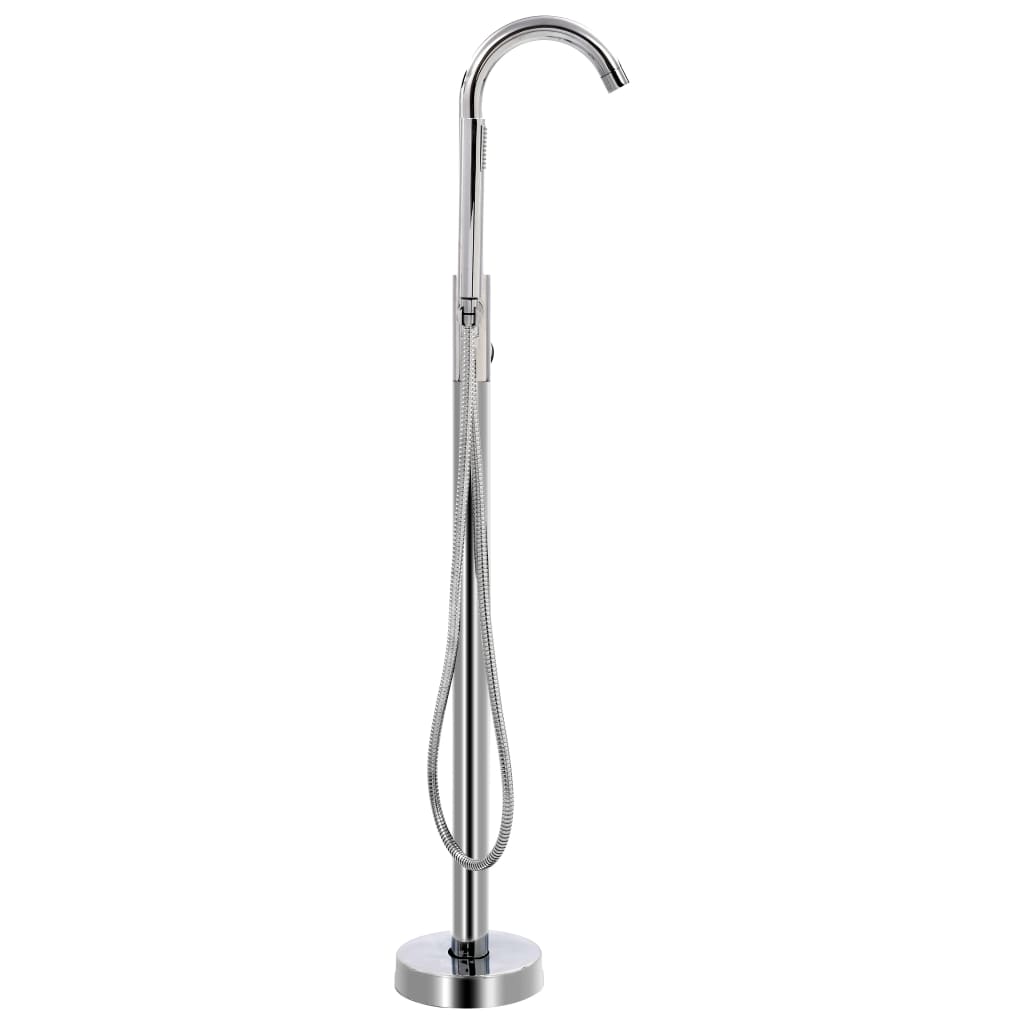 Vidaxl Bathtub Crane frittliggende 118,5 cm rustfritt stål