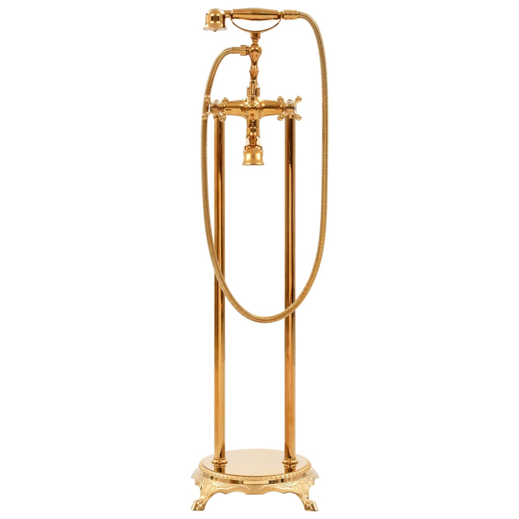 VidaXL Bathtub crane Detached 99.5 cm Stainless steel gold colored