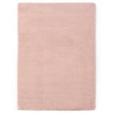 Vidaxl rug 160x230 cm artificial rabbit fur old pink