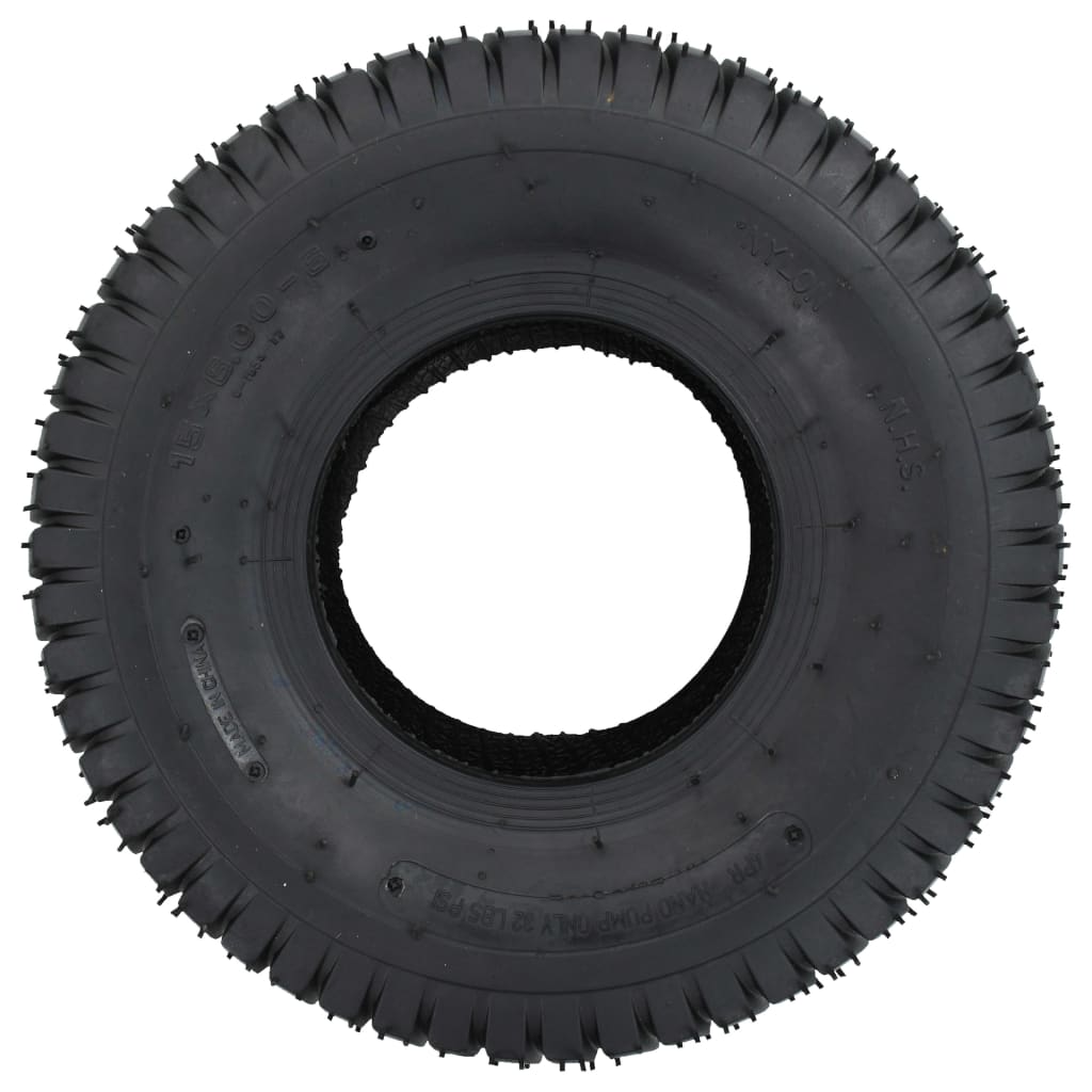 Vidaxl skottkärrdäck 2 ST 15x6.00-6 4PR gummi