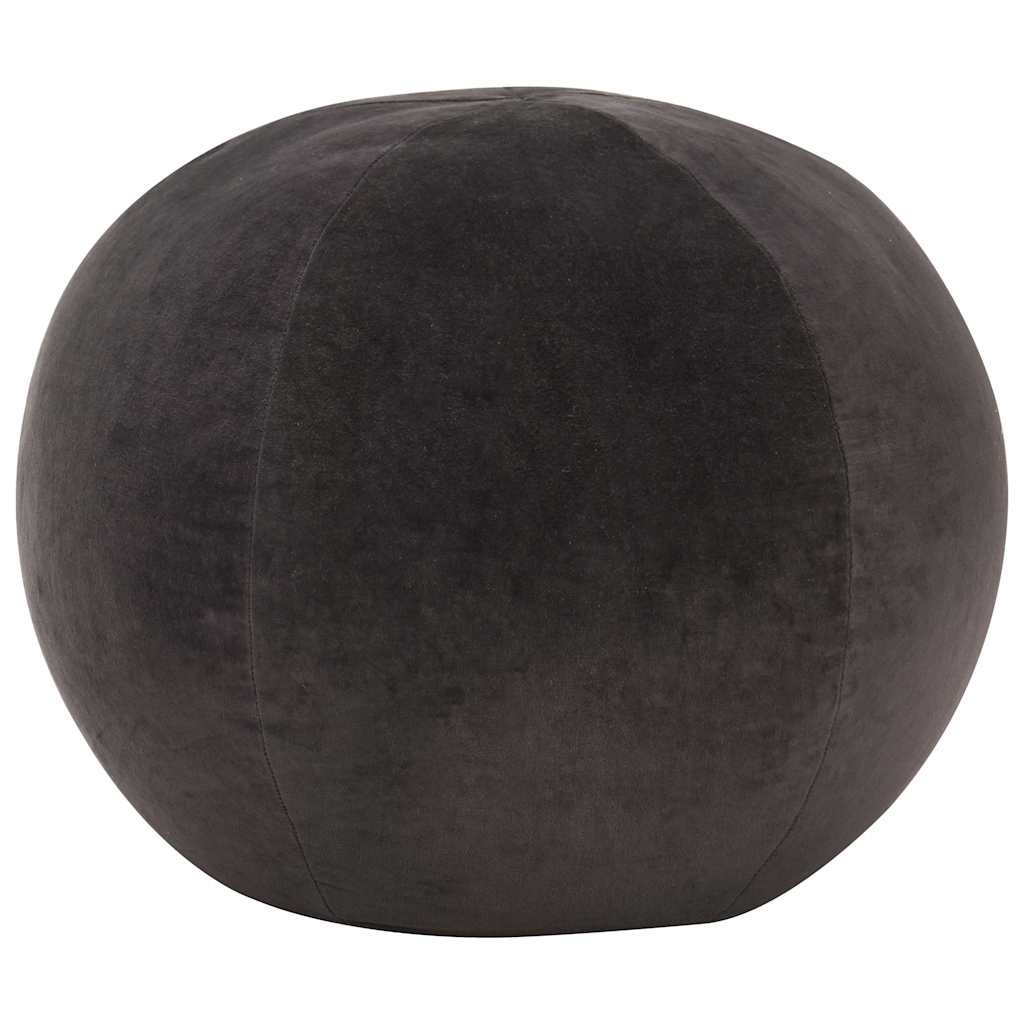 Vidaxl poef 50x35 cm katoenfluweel antraciet