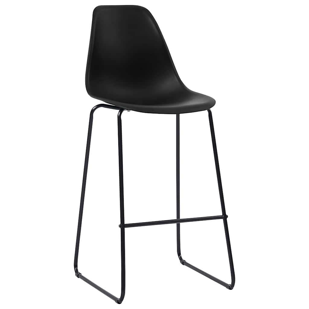 Vidaxl barstoelen 4 st kunststof zwart