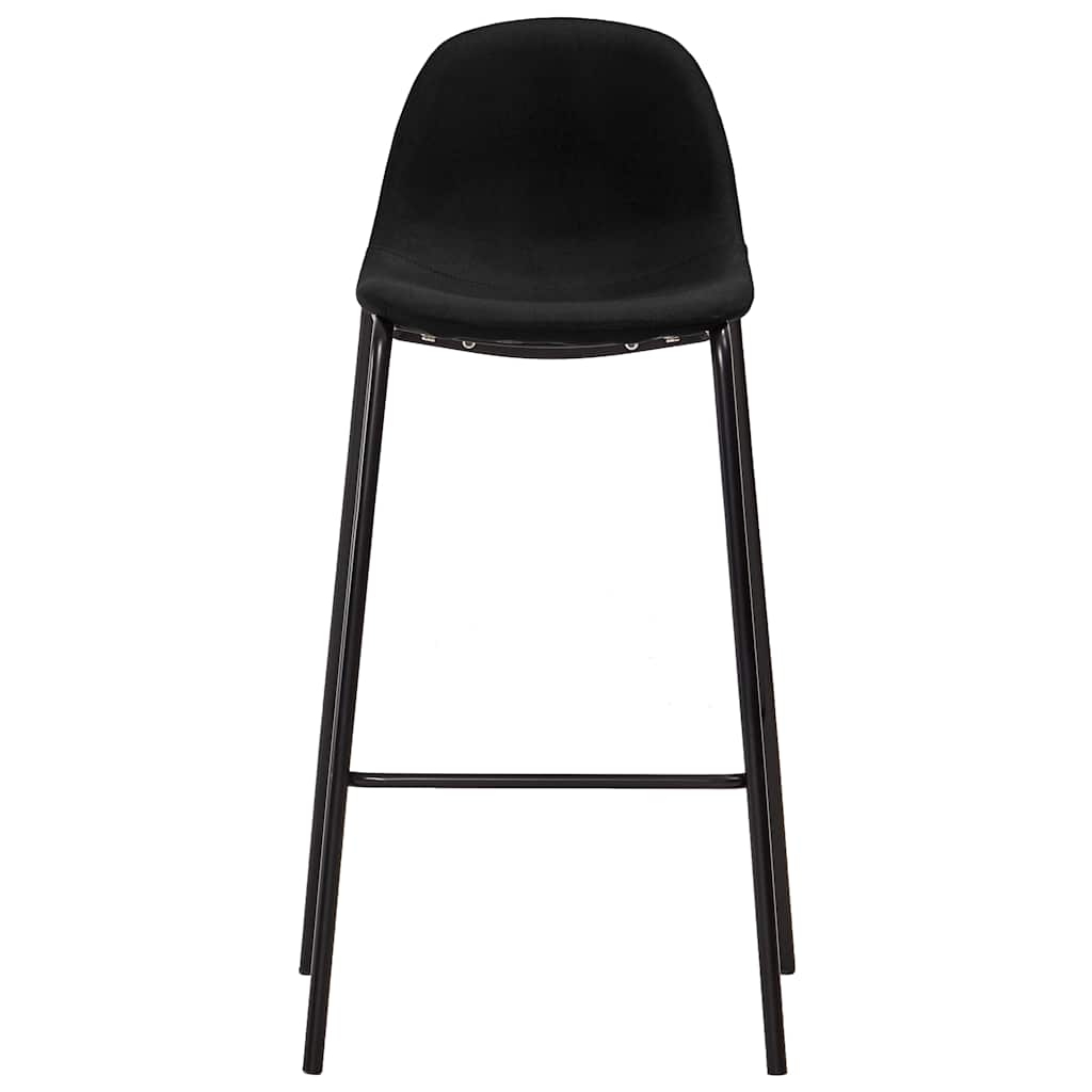 Vidaxl barstoelen 2 st stof zwart