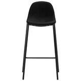 Vidaxl barstoelen 2 st stof zwart
