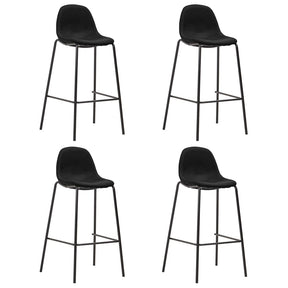Vidaxl barstoelen 4 st stof zwart