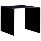 Vidaxl salontafel 50x50x45 cm gehard glas zwart