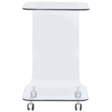 Vidaxl salontafel 45x40x63 cm gehard glas